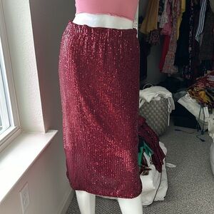 VINCE CAMUTO SPARKLE & SHINE SEQUIN SKIRT SIZE S MSRP $69.00 NWT